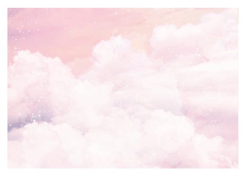 Photo wallpaper SKY CLOUDS Girl Pink 416x254