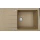 Scandic 40 single-bowl sink, granite, beige tones