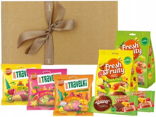  Fresh Fruity jelly sweets Fruity travel jelly sweets flavors of Asia 80 g Wawel 0.08 g