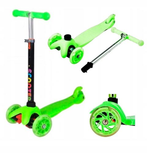  Three-wheeled scooter TOBBI-TOYS TJ 702-GREEN Green