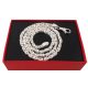  Silver Italian Chain Royal Weave Pattern 55cm