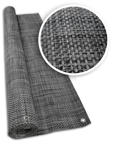  Tapis de couverture en technorotin GRIS pour clôture de portail 1x3