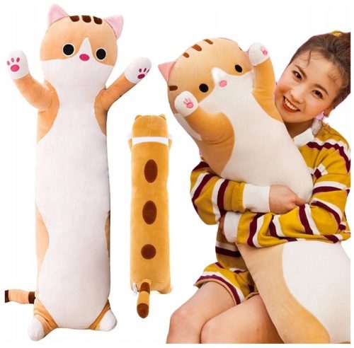  BestHurt Long Cat Plush Brown Mascot, 90 cm