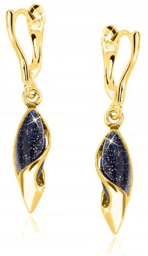  LONG SILVER EARRINGS CAIRO NIGHT HANGING