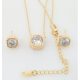  NECKLACE EARRINGS CELEBRITY CHAIN SET