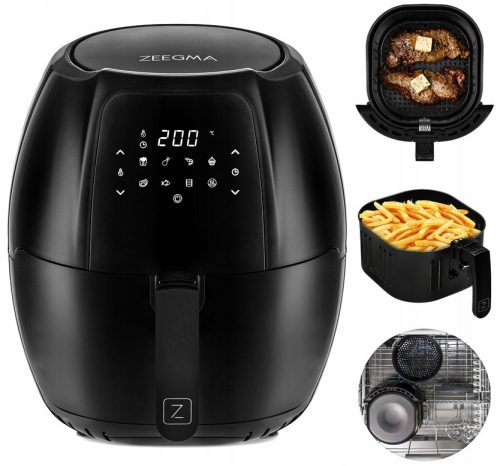 ZEEGMA ZE-KNAPPER GRAND BLACK 1800 W fat-free fryer 7.7 l