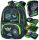  CoolPack multi-compartment school backpack. Green, yellow and gold tones, 24 l