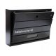 Darco letterbox, letter box, 49x33 cm, black