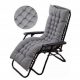 Cushions for chairs, armchairs for garden and terrace Domidekor cushion 155 x 60 x 8 grey