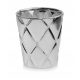  Polnix flowerpot 13 cm x 13 x 15 cm diameter 14 cm ceramic in the colors grey and silver