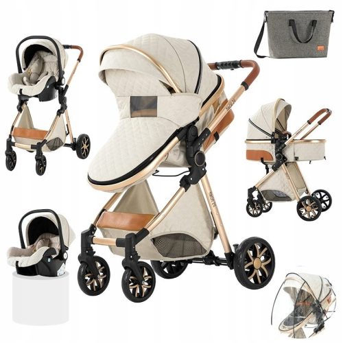  BABY STROLLER 3IN1 LIGHTWEIGHT MULTIFUNCTIONAL CARRIER ACCESSORIES MODERN DESIGN