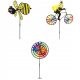  36-inch rainbow bee, flowers colorful wind