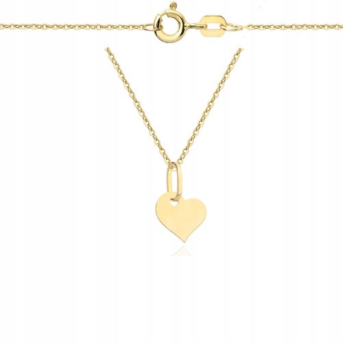  Gold chain with heart 585 engraving