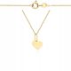  Gold chain with heart 585 engraving