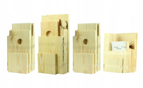 Boxes (houses) and birdhouses Nesting boxes 4 pieces, self-assembly, type A A1 BP