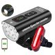  Spectre GENIUS bicycle light 2000 lm USB + Spectre YQ-Y19 bicycle light 120 lm battery