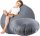  King of Chillout Pouffe, Grey Shades