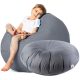  King of Chillout Pouffe, Grey Shades