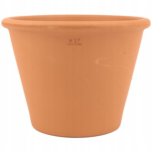  Flowerpot Degrea, 27 cm x 27 x 20.1 cm, diameter 27 cm, natural ceramic, terracotta