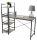  Tutumi Loft rectangular desk 120 x 49 x 120.5 cm wenge oak + label sticker