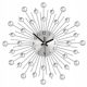 Clock for home Wall clock in shades of grey, silver, 50 cm