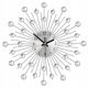 Clock for home Wall clock in shades of grey, silver, 50 cm