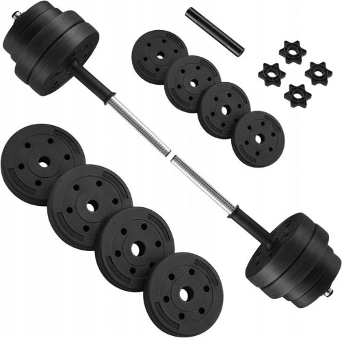  Songmics coated/rubberized adjustable dumbbells 2x 15 kg