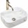  Rea Demi rectangular countertop washbasin