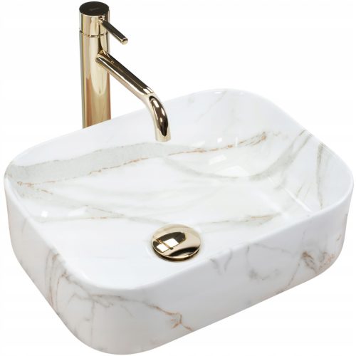  Rea Demi rectangular countertop washbasin