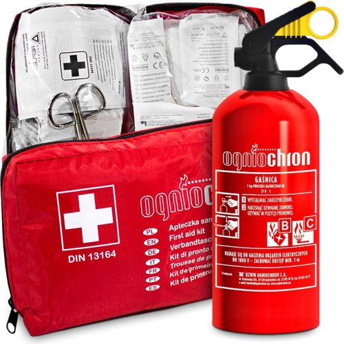 Powder fire extinguisher Ogniochron GP-1z BC/MP 1.7 kg + First Aid Kit Reflex-Polska 29820