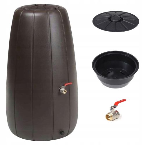  Rainwater tank 200 l 103 x 60 cm brown