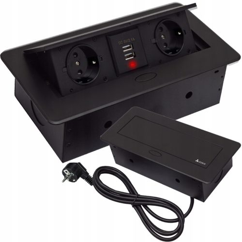  Prise, table USB Izoxis noire