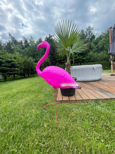  decorative figure LARGE PINK garden FLAMINGO