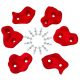 Climbing Stones Grips 6 RED + Screws