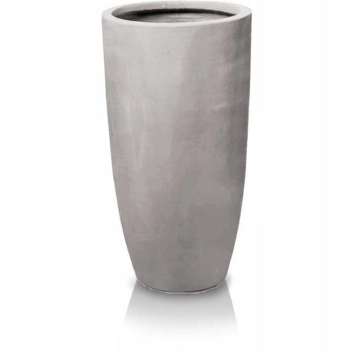 Pots and planters for outdoor and garden Polnix flowerpot 62 cm x 32 x 62 cm Diameter 32 cm Concrete imitation in grey and silver tones