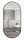 Bathroom mirror RAMIX oval wall mirror 400 x 800 mm
