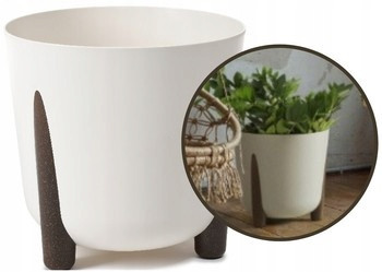  Flowerpot Lamela 30 cm x 30 x 28.5 cm diameter 30 cm plastic cream