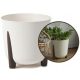  Flowerpot Lamela 30 cm x 30 x 28.5 cm diameter 30 cm plastic cream