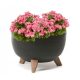  Flowerpot Lamela 47 cm x 47 x 27.5 cm Diameter 47 cm Plastic black