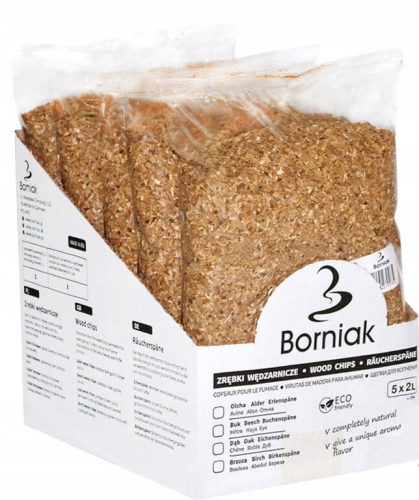 Wood chips - Wood chips for smoking and grilling Borniak-Alder 0.15 kg 10 l