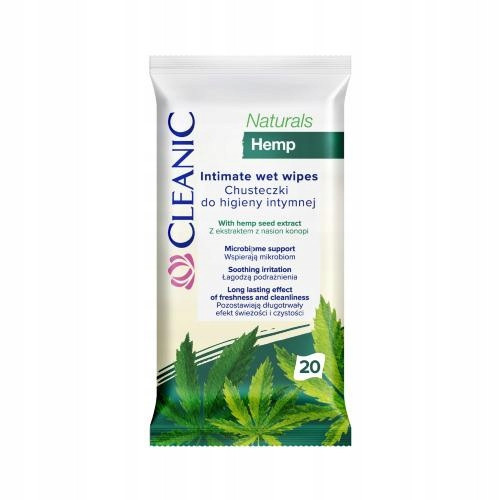  CLEANIC Intimate hygiene wipes Naturals Hemp 1 pack - 20 pcs