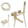 Ari Slim Tube single-lever wall-mounted bath and shower mixer, gold