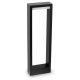  Rectangular light pole Lumiled, integrated LED source, 60 cm, black