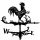  Weather vane Weather vane made of metal, black rooster