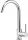 Deante Neo Luno standing kitchen faucet, silver