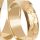  GOLD WEDDING RINGS FLOWERS - PAIR PR 585 6mm