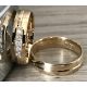  GOLD WEDDING RINGS DECORATED PAIR 375 5m HIT FIXED PRICE