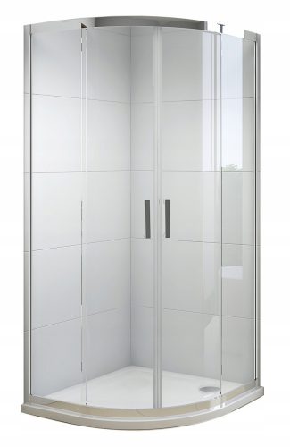 Essente Nivo shower cubicle, double sliding doors, 90 x 90 cm