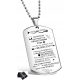  DOG TAG SON SAFE GIFT FROM DAD ENGRAVING