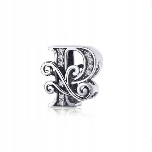  Charm for bracelet silver 925 letter P